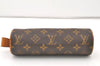 Authentic Louis Vuitton Monogram Trousse Ronde Pen Case Pouch M47630 Junk 7952J