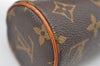 Authentic Louis Vuitton Monogram Trousse Ronde Pen Case Pouch M47630 Junk 7952J
