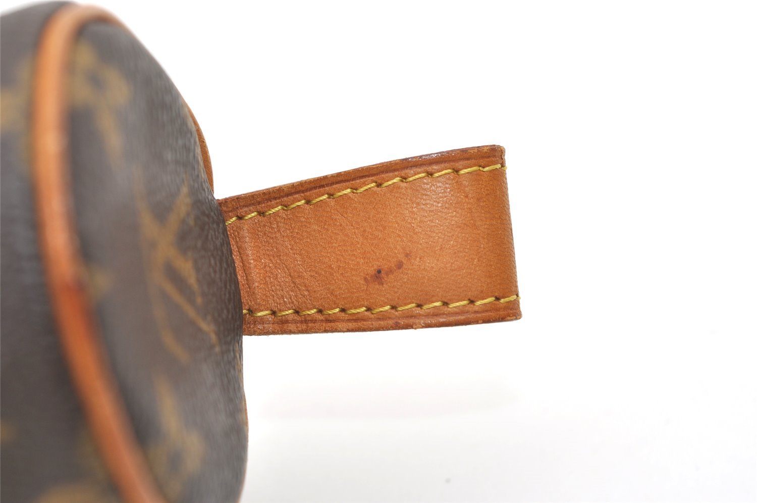 Authentic Louis Vuitton Monogram Trousse Ronde Pen Case Pouch M47630 Junk 7952J