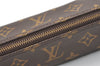 Authentic Louis Vuitton Monogram Trousse Ronde Pen Case Pouch M47630 Junk 7952J