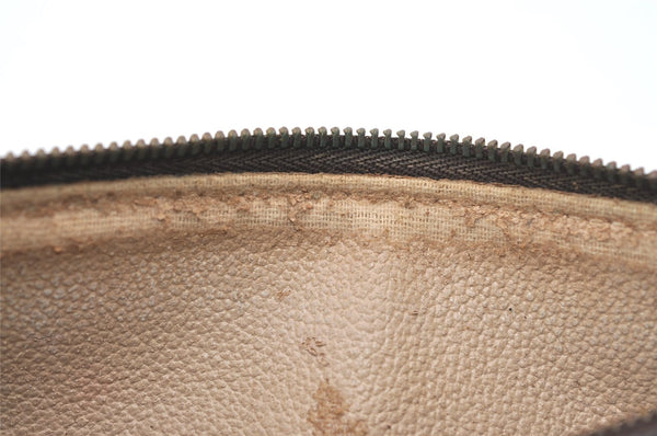 Authentic Louis Vuitton Monogram Trousse Ronde Pen Case Pouch M47630 Junk 7952J