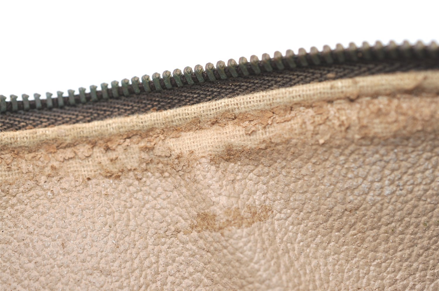 Authentic Louis Vuitton Monogram Trousse Ronde Pen Case Pouch M47630 Junk 7952J