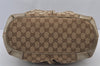 Authentic GUCCI Sukey 2Way Shoulder Tote Bag GG Canvas Leather Brown 7953J