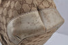 Authentic GUCCI Sukey 2Way Shoulder Tote Bag GG Canvas Leather Brown 7953J