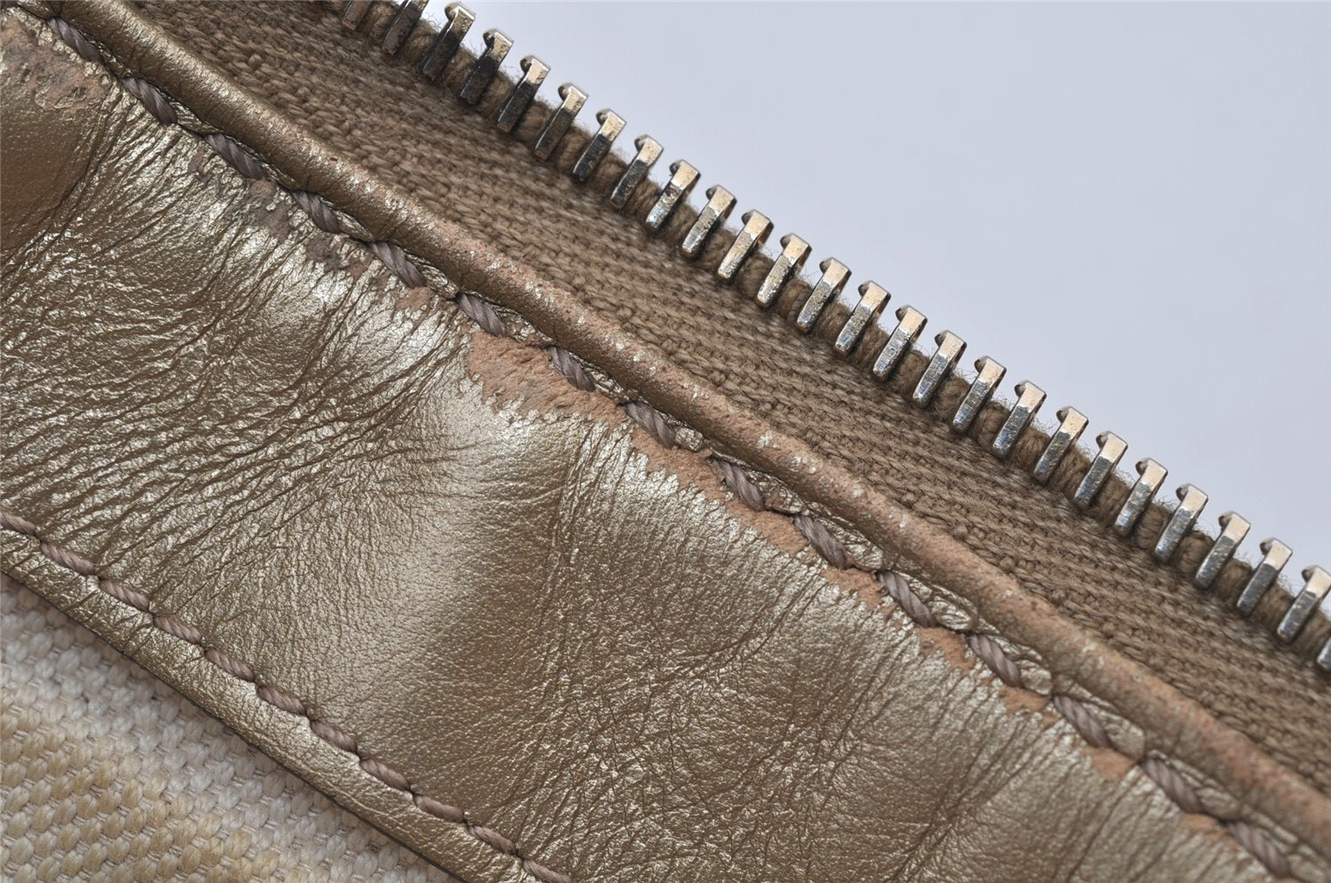 Authentic GUCCI Sukey 2Way Shoulder Tote Bag GG Canvas Leather Brown 7953J