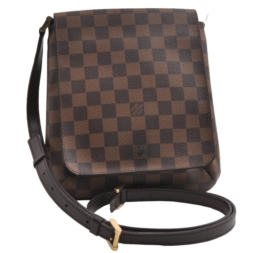 Auth Louis Vuitton Damier Musette Salsa Long Shoulder Bag N51300 LV Junk 7954I