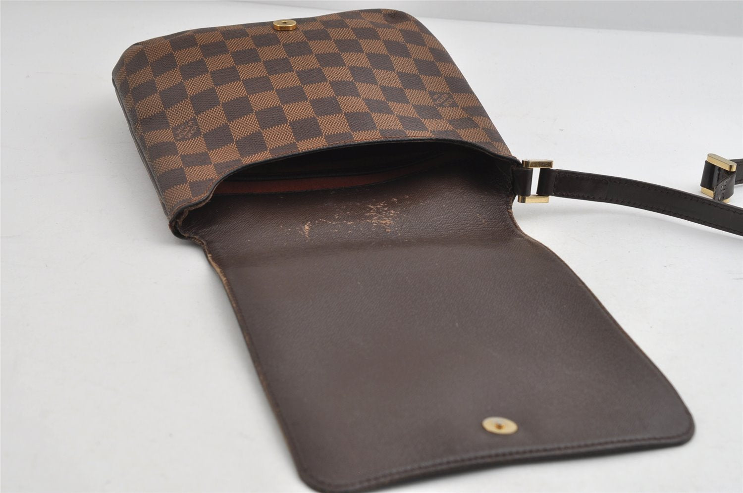 Auth Louis Vuitton Damier Musette Salsa Long Shoulder Bag N51300 LV Junk 7954I