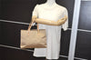 Authentic FENDI Zucchino Shoulder Hand Bag Purse Canvas Leather Beige 7954J