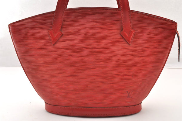Authentic Louis Vuitton Epi Saint Jacques Hand Bag Red M52277 LV 7955I