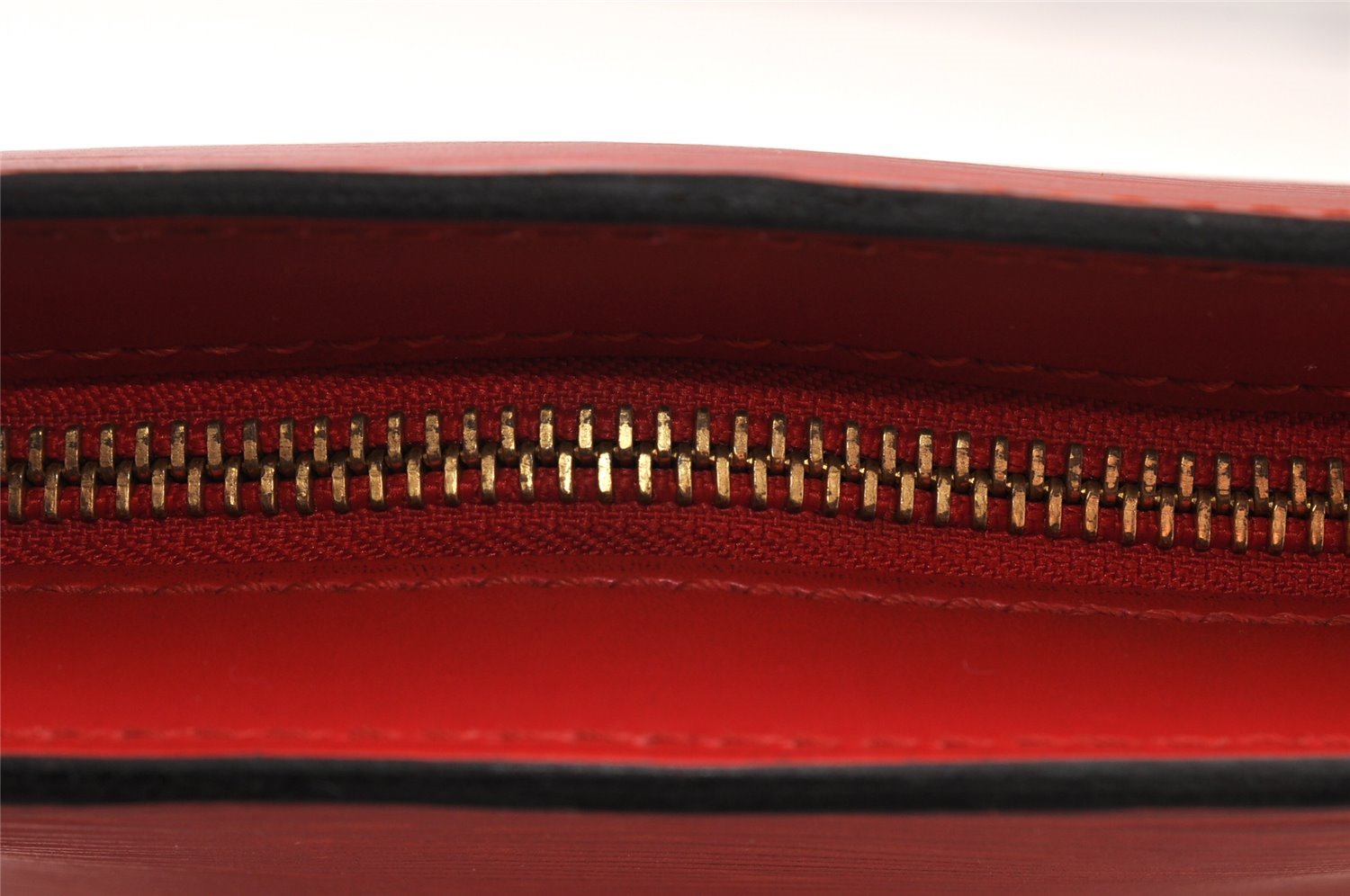 Authentic Louis Vuitton Epi Saint Jacques Hand Bag Red M52277 LV 7955I