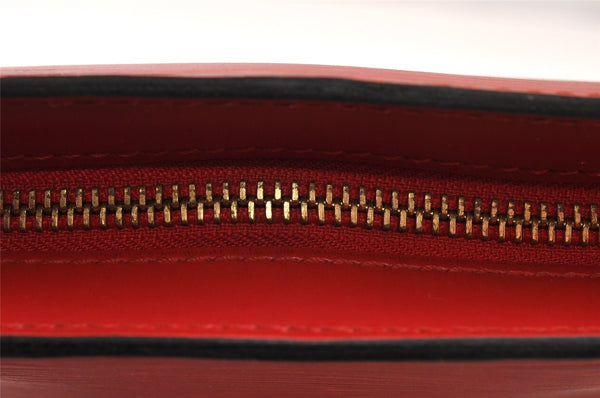 Authentic Louis Vuitton Epi Saint Jacques Hand Bag Red M52277 LV 7955I