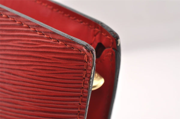 Authentic Louis Vuitton Epi Saint Jacques Hand Bag Red M52277 LV 7955I