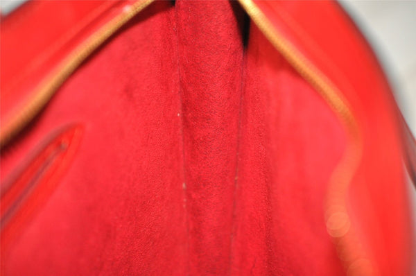 Authentic Louis Vuitton Epi Saint Jacques Hand Bag Red M52277 LV 7955I