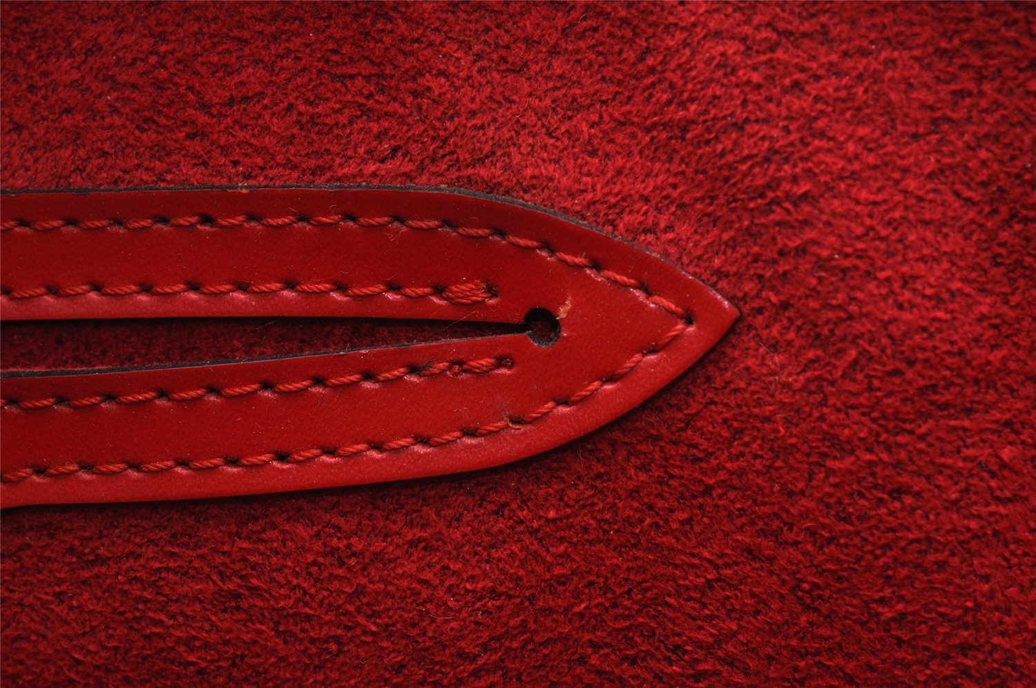 Authentic Louis Vuitton Epi Saint Jacques Hand Bag Red M52277 LV 7955I