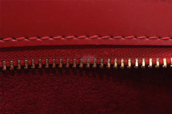 Authentic Louis Vuitton Epi Saint Jacques Hand Bag Red M52277 LV 7955I