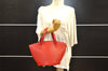 Authentic Louis Vuitton Epi Saint Jacques Hand Bag Red M52277 LV 7955I