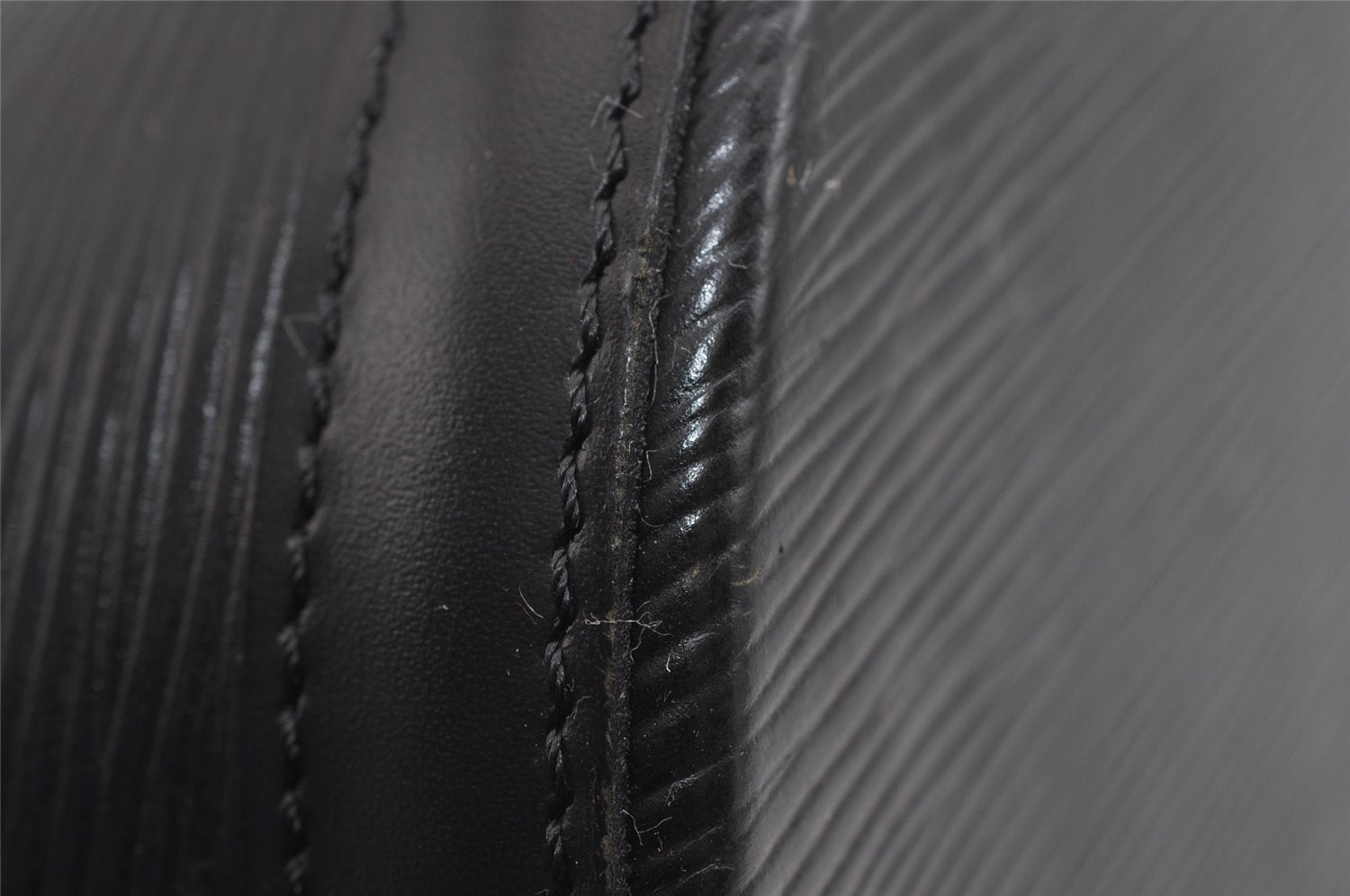 Auth Louis Vuitton Epi Saint Jacques Shopping Shoulder Bag Black M52262 LV 7956I