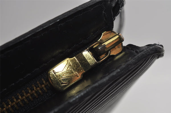 Auth Louis Vuitton Epi Saint Jacques Shopping Shoulder Bag Black M52262 LV 7956I