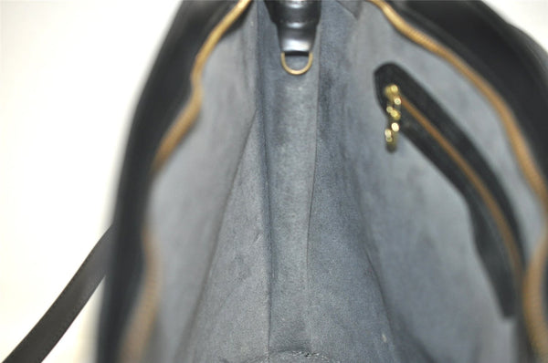 Auth Louis Vuitton Epi Saint Jacques Shopping Shoulder Bag Black M52262 LV 7956I