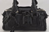 Authentic Chloe Paddington Vintage Leather Shoulder Hand Bag Purse Black 7956M