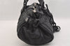 Authentic Chloe Paddington Vintage Leather Shoulder Hand Bag Purse Black 7956M