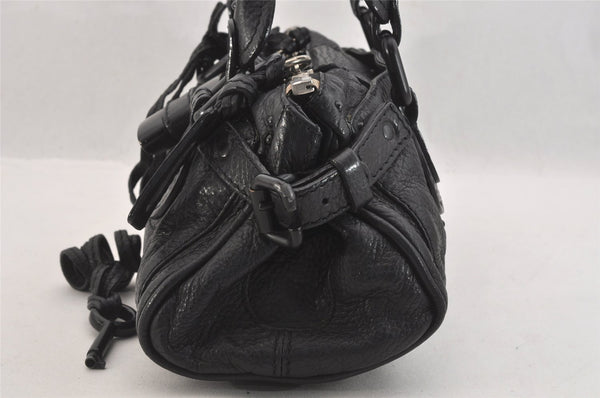Authentic Chloe Paddington Vintage Leather Shoulder Hand Bag Purse Black 7956M