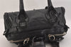Authentic Chloe Paddington Vintage Leather Shoulder Hand Bag Purse Black 7956M
