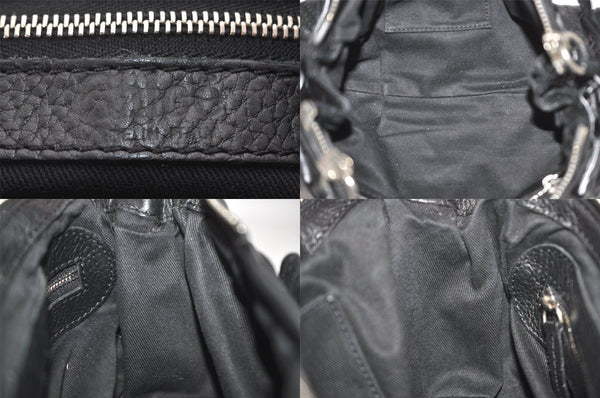 Authentic Chloe Paddington Vintage Leather Shoulder Hand Bag Purse Black 7956M