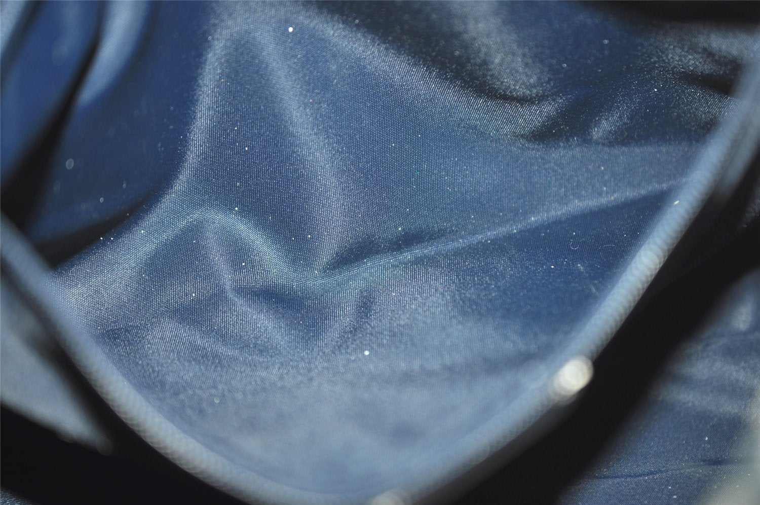 Authentic Christian Dior Trotter No.2 Hand Boston Bag PVC Enamel Blue 7958I