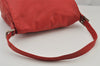 Authentic FENDI Vintage Mamma Baguette Shoulder Hand Bag Purse Leather Red 7958J