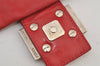 Authentic FENDI Vintage Mamma Baguette Shoulder Hand Bag Purse Leather Red 7958J