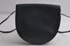 Authentic Christian Dior Shoulder Cross Body Bag Purse Leather Navy Blue 7959I