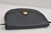 Authentic Christian Dior Shoulder Cross Body Bag Purse Leather Navy Blue 7959I