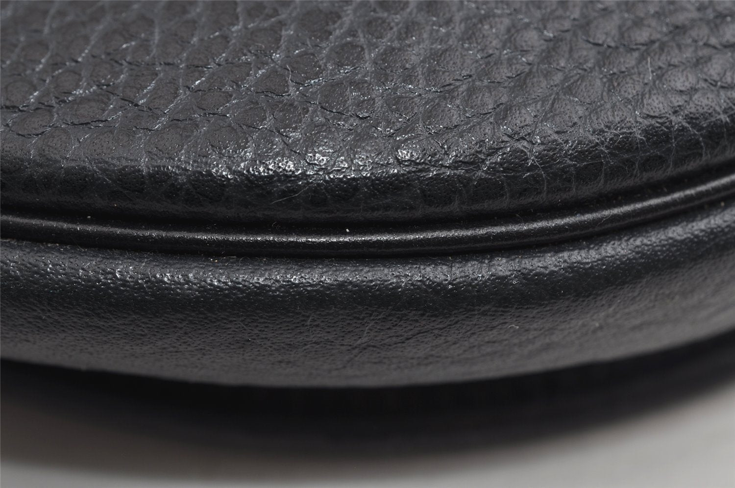 Authentic Christian Dior Shoulder Cross Body Bag Purse Leather Navy Blue 7959I