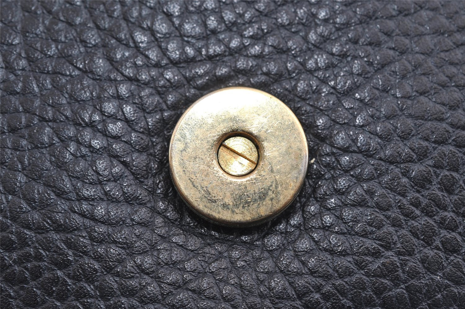 Authentic Christian Dior Shoulder Cross Body Bag Purse Leather Navy Blue 7959I