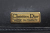 Authentic Christian Dior Shoulder Cross Body Bag Purse Leather Navy Blue 7959I