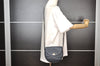 Authentic Christian Dior Shoulder Cross Body Bag Purse Leather Navy Blue 7959I