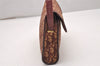 Authentic Christian Dior Trotter Shoulder Hand Bag Canvas Leather Bordeaux 7960I
