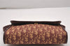 Authentic Christian Dior Trotter Shoulder Hand Bag Canvas Leather Bordeaux 7960I