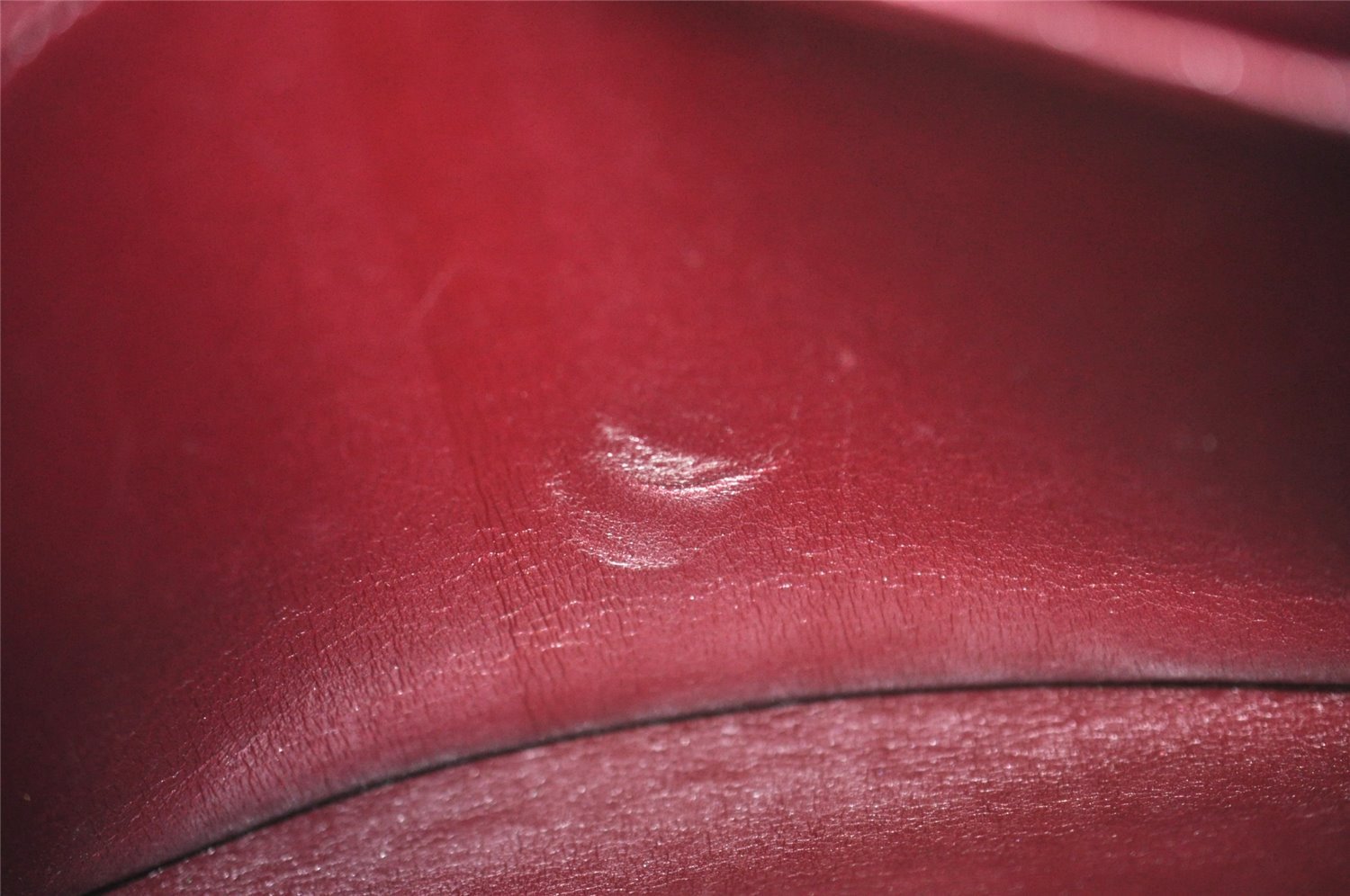 Authentic Christian Dior Trotter Shoulder Hand Bag Canvas Leather Bordeaux 7960I