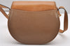 Authentic Christian Dior Shoulder Cross Body Bag Purse Leather Brown CD 7961I