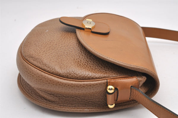 Authentic Christian Dior Shoulder Cross Body Bag Purse Leather Brown CD 7961I