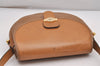 Authentic Christian Dior Shoulder Cross Body Bag Purse Leather Brown CD 7961I