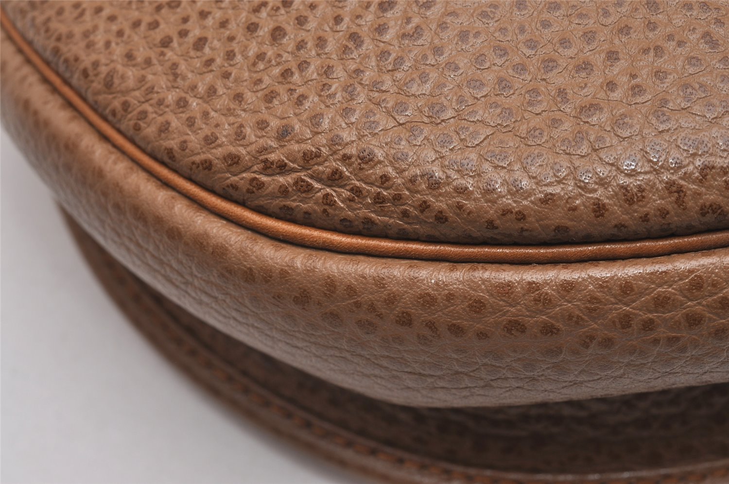 Authentic Christian Dior Shoulder Cross Body Bag Purse Leather Brown CD 7961I