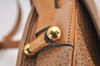 Authentic Christian Dior Shoulder Cross Body Bag Purse Leather Brown CD 7961I