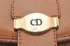 Authentic Christian Dior Shoulder Cross Body Bag Purse Leather Brown CD 7961I