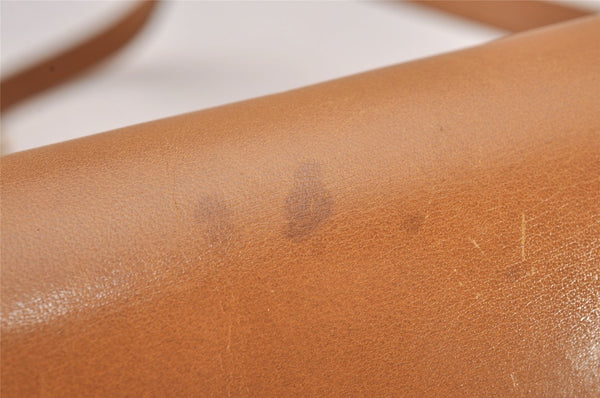 Authentic Christian Dior Shoulder Cross Body Bag Purse Leather Brown CD 7961I