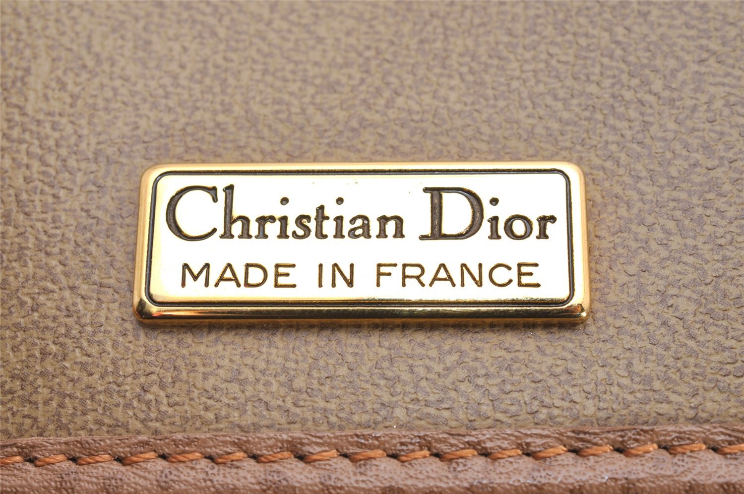 Authentic Christian Dior Shoulder Cross Body Bag Purse Leather Brown CD 7961I