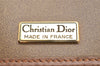 Authentic Christian Dior Shoulder Cross Body Bag Purse Leather Brown CD 7961I