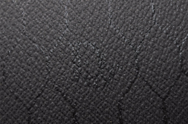 Authentic Christian Dior Honeycomb Shoulder Bag Purse PVC Leather Black 7962I